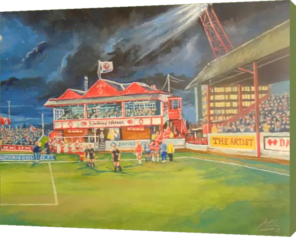 Broomfield Park Pavillion Stadium Fine Art - Airdrieonians FC