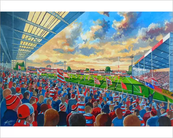 Kingsholm Stadium Fine Art - Gloucester Rugby Union Club