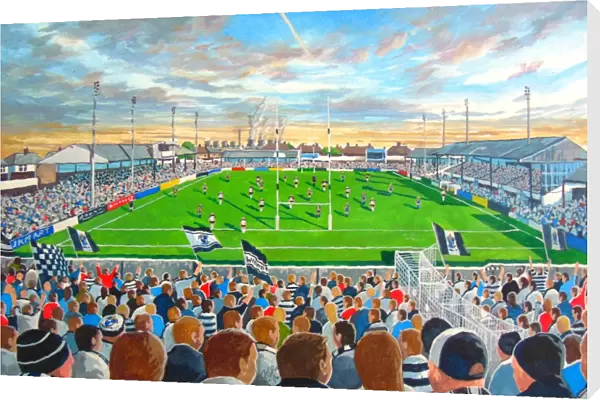 Naughton Park Stadium Fine Art - Widnes Vikings Rugby League