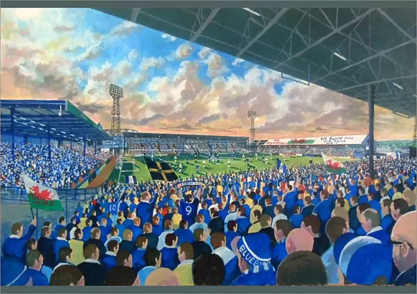 Ninian Park Stadium Fine Art - Cardiff City Football Club