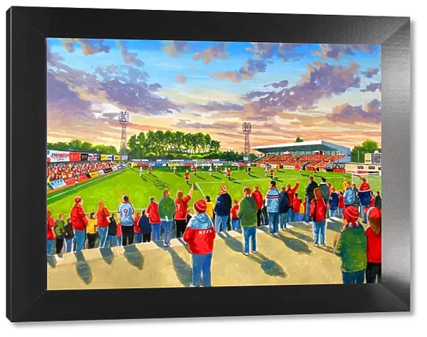 Rockingham Road Stadium Fine Art - Kettering Town Football Club