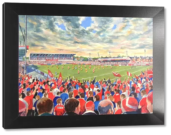 The Willows Stadium Fine Art - Salford Red Devils Rugby League