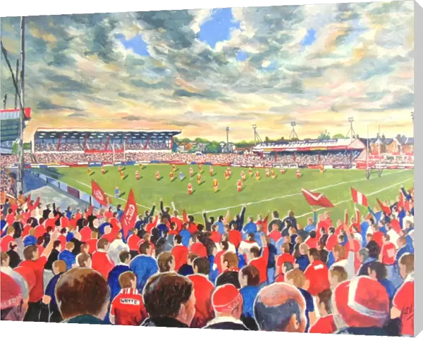 The Willows Stadium Fine Art - Salford Red Devils Rugby League