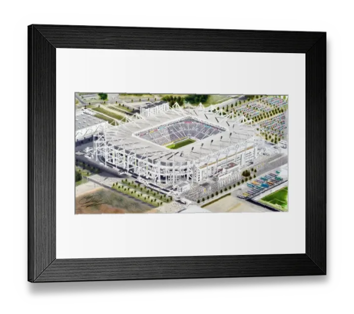 Framed Print : Borussia Park Stadium Fine Art - Borussia Munchengladbach Football Club