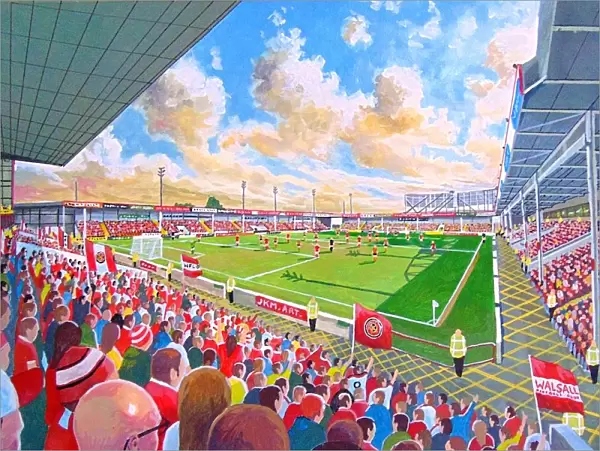 Bescot Stadium Fine Art - Walsall Football Club