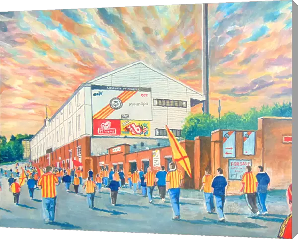 Firhill Stadium Going to the Match Fine Art - Partick Thistle