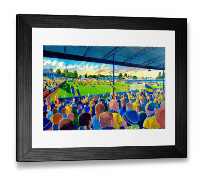 Framed Print : Manor Ground Stadium Fine Art - Oxford United Football Club Framed Print : Manor Ground Stadium Fine Art - Oxford United Football Club