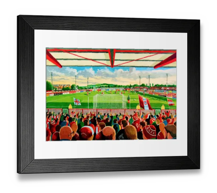 Framed Print : The Crown Stadium Fine Art - Accrington Stanley Football Club Framed Print : The Crown Stadium Fine Art - Accrington Stanley Football Club