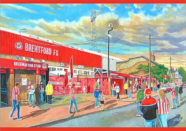 Griffin Park Stadium Going to the Match Fine Art - Brentford Football Club
