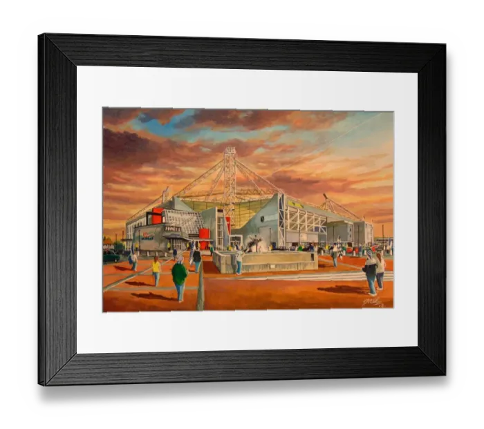 Framed Print : Deepdale Stadium Going to the Match Fine Art Framed Print : Deepdale Stadium Going to the Match Fine Art