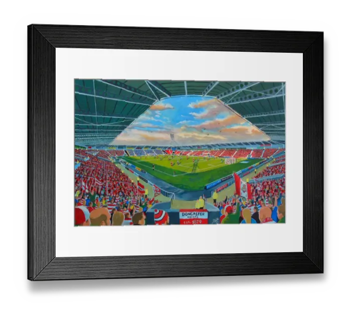 Framed Print : Keepmoat Stadium Fine Art - Doncaster Rovers Football Club Framed Print : Keepmoat Stadium Fine Art - Doncaster Rovers Football Club