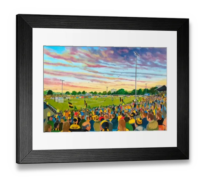Framed Print : GANDER GREEN LANE STADIUM Fine Art - Sutton United Football Club Framed Print : GANDER GREEN LANE STADIUM Fine Art - Sutton United Football Club