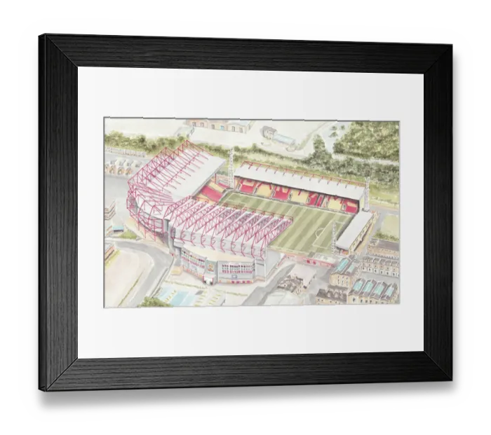 Framed Print : Valley Parade, known as the Utilita Energy Stadium for sponsorship reasons Framed Print : Valley Parade, known as the Utilita Energy Stadium for sponsorship reasons