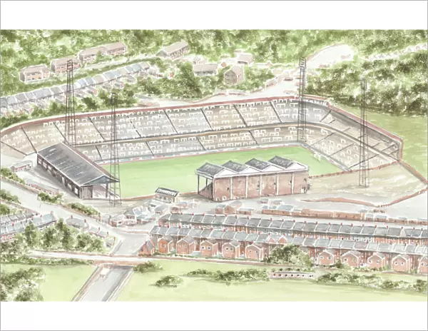 Football Stadium - Charlton Athletic FC - The Valley OLD