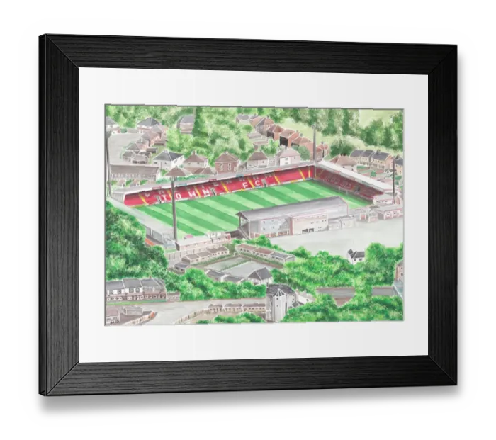 Framed Print : Whaddon Road, known as the Jonny-Rocks Stadium for sponsorship reasons Framed Print : Whaddon Road, known as the Jonny-Rocks Stadium for sponsorship reasons