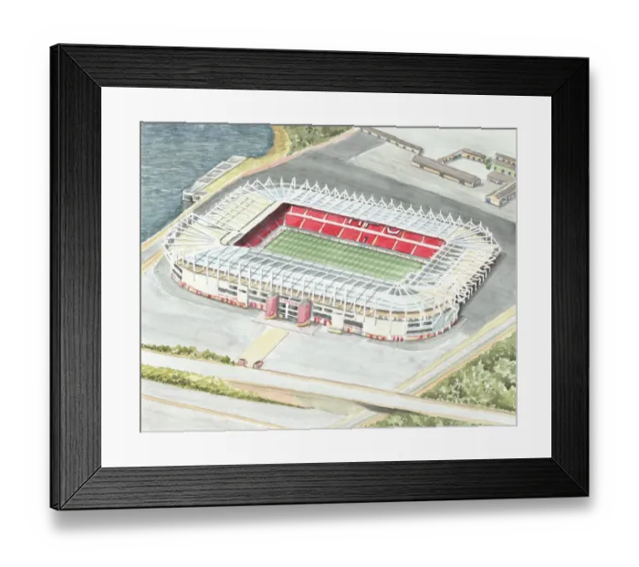 Framed Print : The Riverside Stadium is a football stadium in Middlesbrough Framed Print : The Riverside Stadium is a football stadium in Middlesbrough