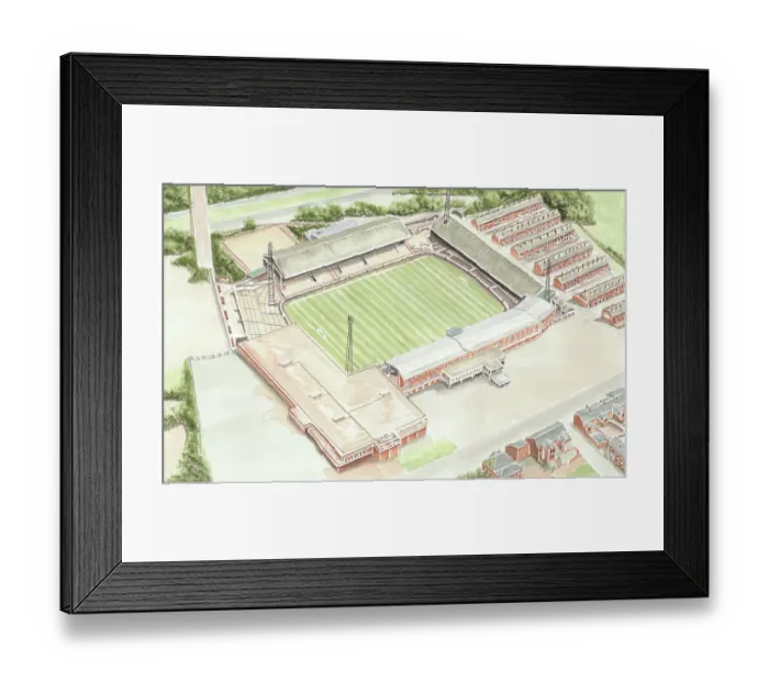 Framed Print : Burnden Park Stadium - Bolton Wanderers FC Framed Print : Burnden Park Stadium - Bolton Wanderers FC