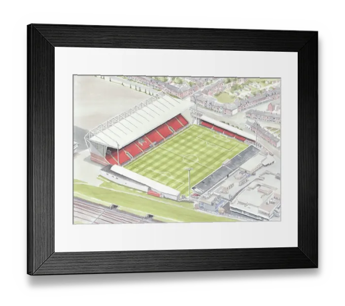 Framed Print : Gresty Road Stadium - Crewe Alexandra FC Framed Print : Gresty Road Stadium - Crewe Alexandra FC