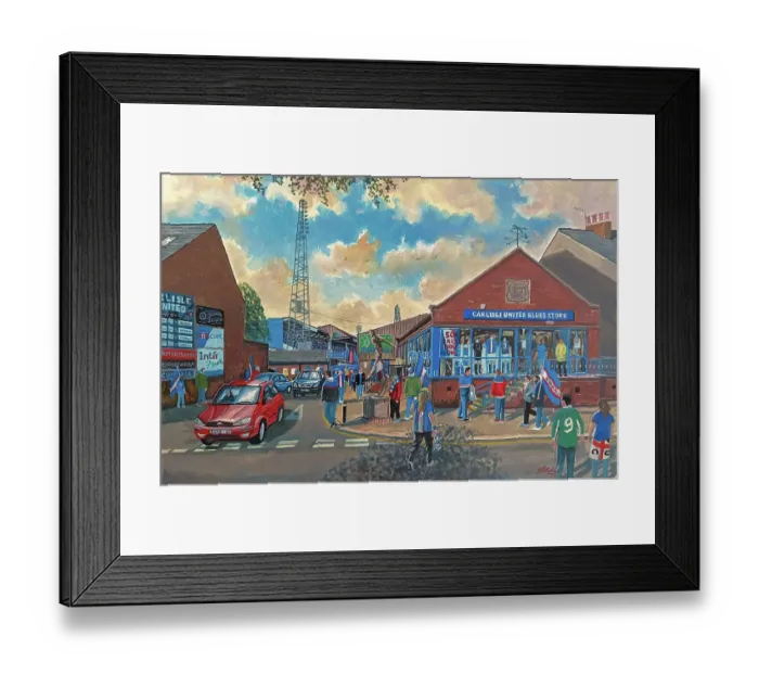 Framed Print : Brunton Park Going to the Match - Carlisle United FC Framed Print : Brunton Park Going to the Match - Carlisle United FC