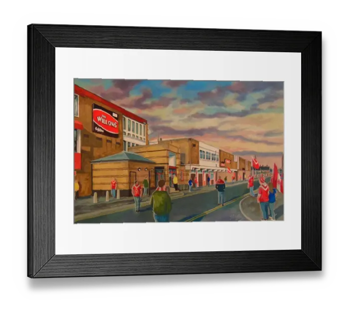 Framed Print : The Willows Going to the Match - Salford Rugby League Framed Print : The Willows Going to the Match - Salford Rugby League
