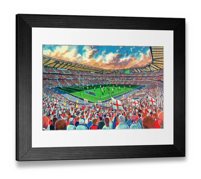 Framed Print : Twickenham Stadium - England Rugby Union Framed Print : Twickenham Stadium - England Rugby Union