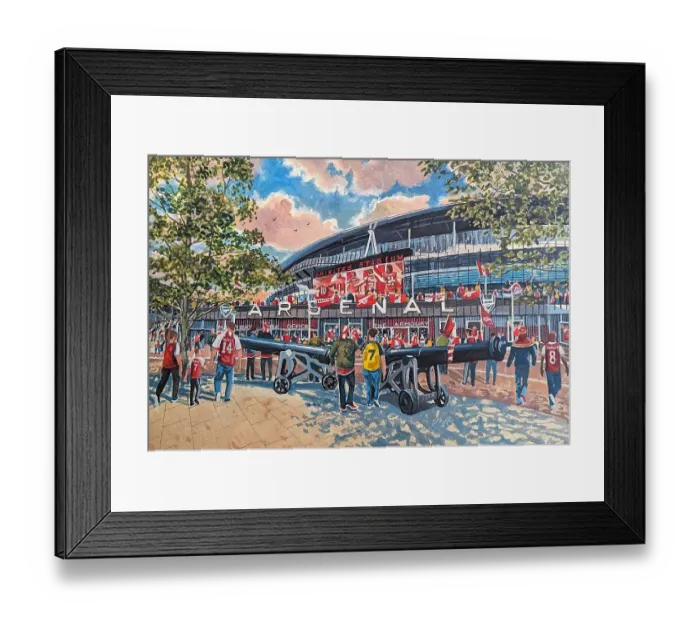 Framed Print : EMIRATES STADIUM Going to the Match - Arsenal FC Framed Print : EMIRATES STADIUM Going to the Match - Arsenal FC