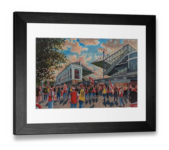 Framed Print : Highbury Stadium Going to the Match - Arsenal FC Framed Print : Highbury Stadium Going to the Match - Arsenal FC