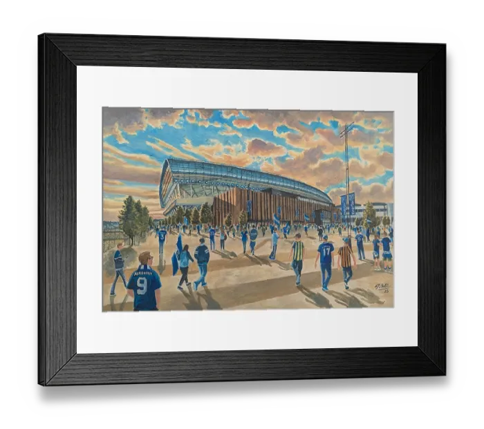 Framed Print : Hill Dickinson Stadium Going to theMatch - Everton FC Framed Print : Hill Dickinson Stadium Going to theMatch - Everton FC