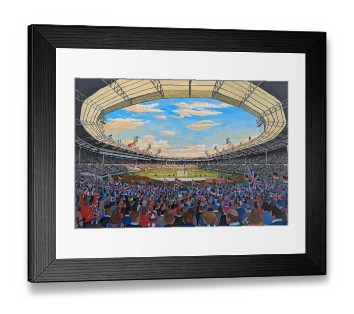Framed Print : Wembley Stadium Art 1966 World Cup Final