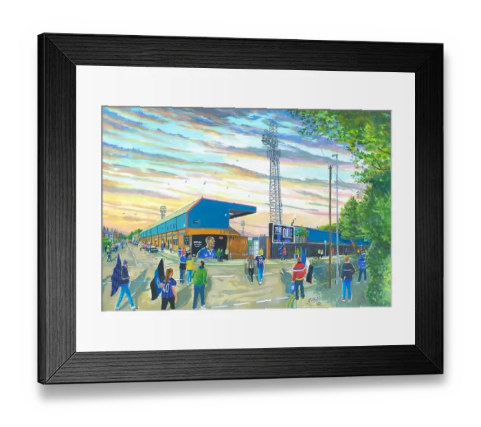 Framed Print : Rochdale FC Spotland Stadium Art Going to the Match