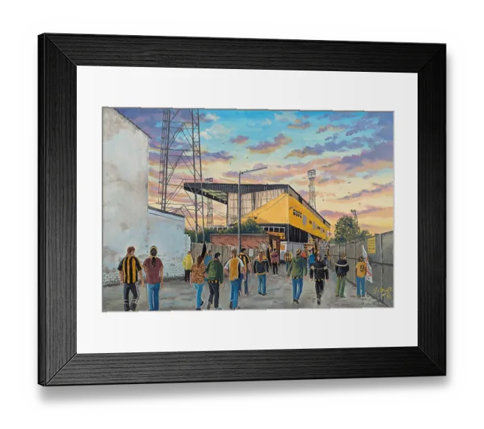 Framed Print : Hull City FC Boothferry Park Stadium Art Going to the Match