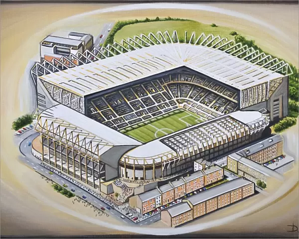 St James Park Stadia Art - Newcastle United
