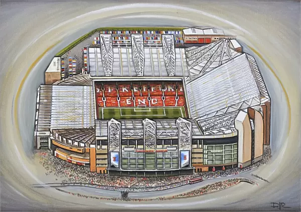 Old Trafford Stadia Art - Manchester United