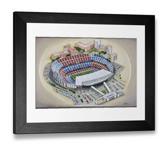 Framed Print : Camp Nou Stadia Art - Barcelona Framed Print : Camp Nou Stadia Art - Barcelona