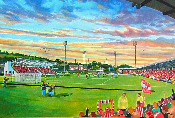 Brandywell Stadium Fine Art - Derry City Football Club