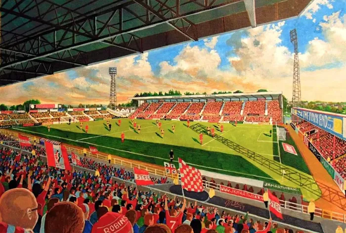 Framed Print : County Ground Stadium Fine Art - Swindon Town Football Club