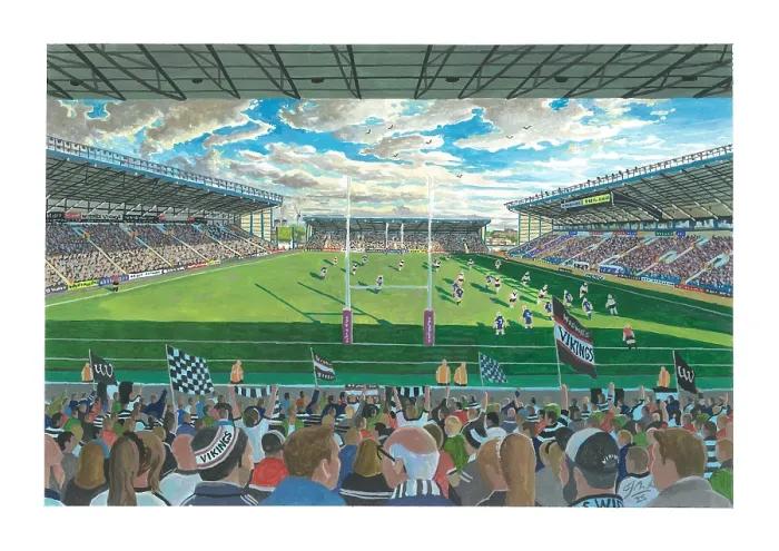 Framed Print : DCBL Stadium - Widnes Vikings Rugby League Framed Print : DCBL Stadium - Widnes Vikings Rugby League