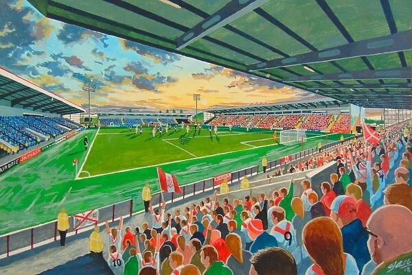 Excelsior Stadium Fine Art - Airdrieonians Football Club