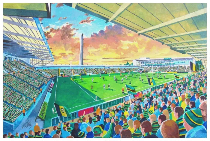 Framed Print : Franklins Gardens Stadium Fine Art - Northampton Saints Rugby Framed Print : Franklins Gardens Stadium Fine Art - Northampton Saints Rugby
