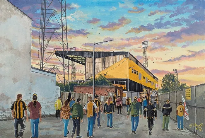 Framed Print : Hull City FC Boothferry Park Stadium Art Going to the Match