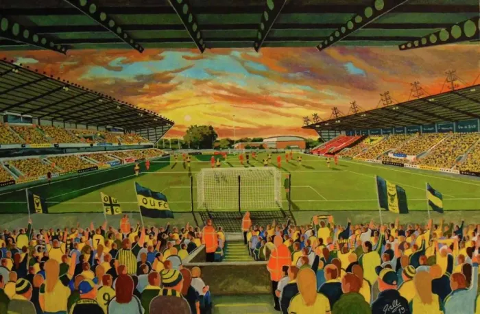 Framed Print : Kassam Stadium Fine Art - Oxford United Football Club Framed Print : Kassam Stadium Fine Art - Oxford United Football Club