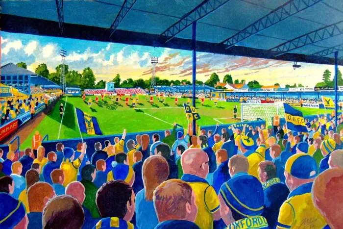 Framed Print : Manor Ground Stadium Fine Art - Oxford United Football Club Framed Print : Manor Ground Stadium Fine Art - Oxford United Football Club