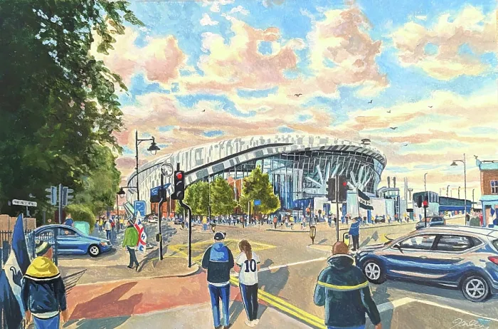 Framed Print : TOTTENHAM STADIUM Going to the Match - Tottenham Hotspur FC Framed Print : TOTTENHAM STADIUM Going to the Match - Tottenham Hotspur FC