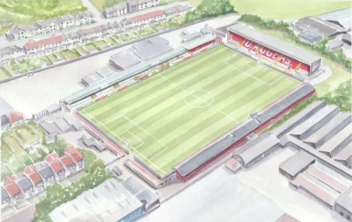 Framed Print : Victoria Road, currently known as the Chigwell Construction Stadium for sponsorship purposes Framed Print : Victoria Road, currently known as the Chigwell Construction Stadium for sponsorship purposes