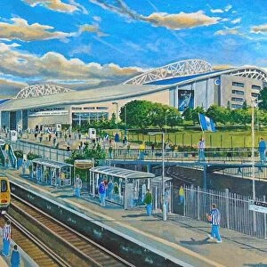 Amex Stadium Fine Art Going to the Match - Brighton & Hove Albion Football Club