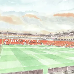 Blackpool FC Bloomfield Road Print - Stadium Interior Blackpool FC Bloomfield Road Print - Stadium Interior