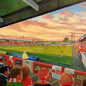 Broadfield Stadium Print - A 6,134 capacity stadium in Crawley, England Broadfield Stadium Print - A 6,134 capacity stadium in Crawley, England