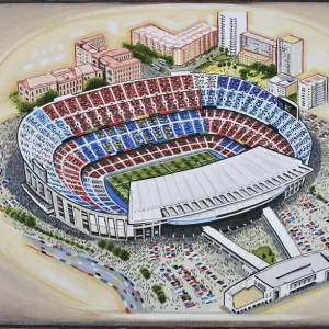 Camp Nou Stadia Art - Barcelona