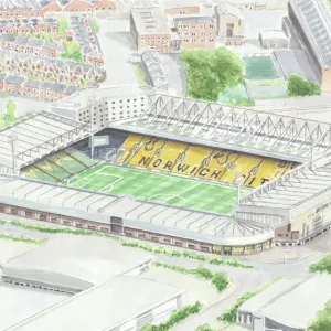 Carrow Road Stadium Print Carrow Road Stadium Print