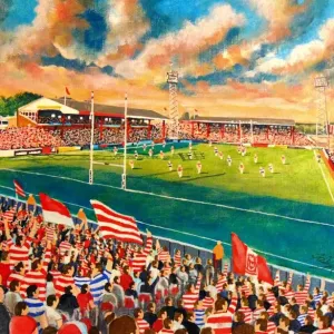 Central Park Stadium Print - Wigan Warriors Rugby League Club Central Park Stadium Print - Wigan Warriors Rugby League Club